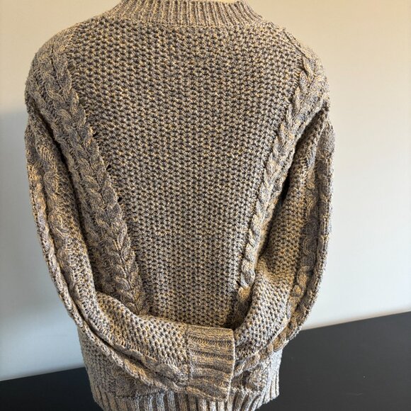 Pink Martini Sweater in a High Low Style with a Cable Knit - PTP 21" to 24" - Picture 2 of 7